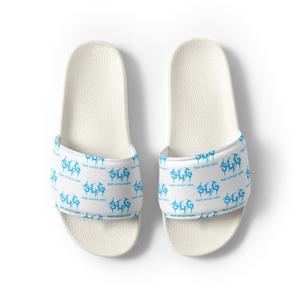 SLG BABY BLUE LOGO SLIDES