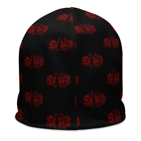 New Wave Barbed Wire Logo Beanie (Red)