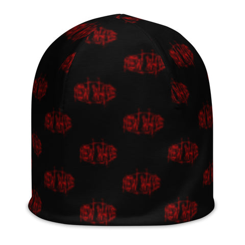 New Wave Barbed Wire Logo Beanie (Red)