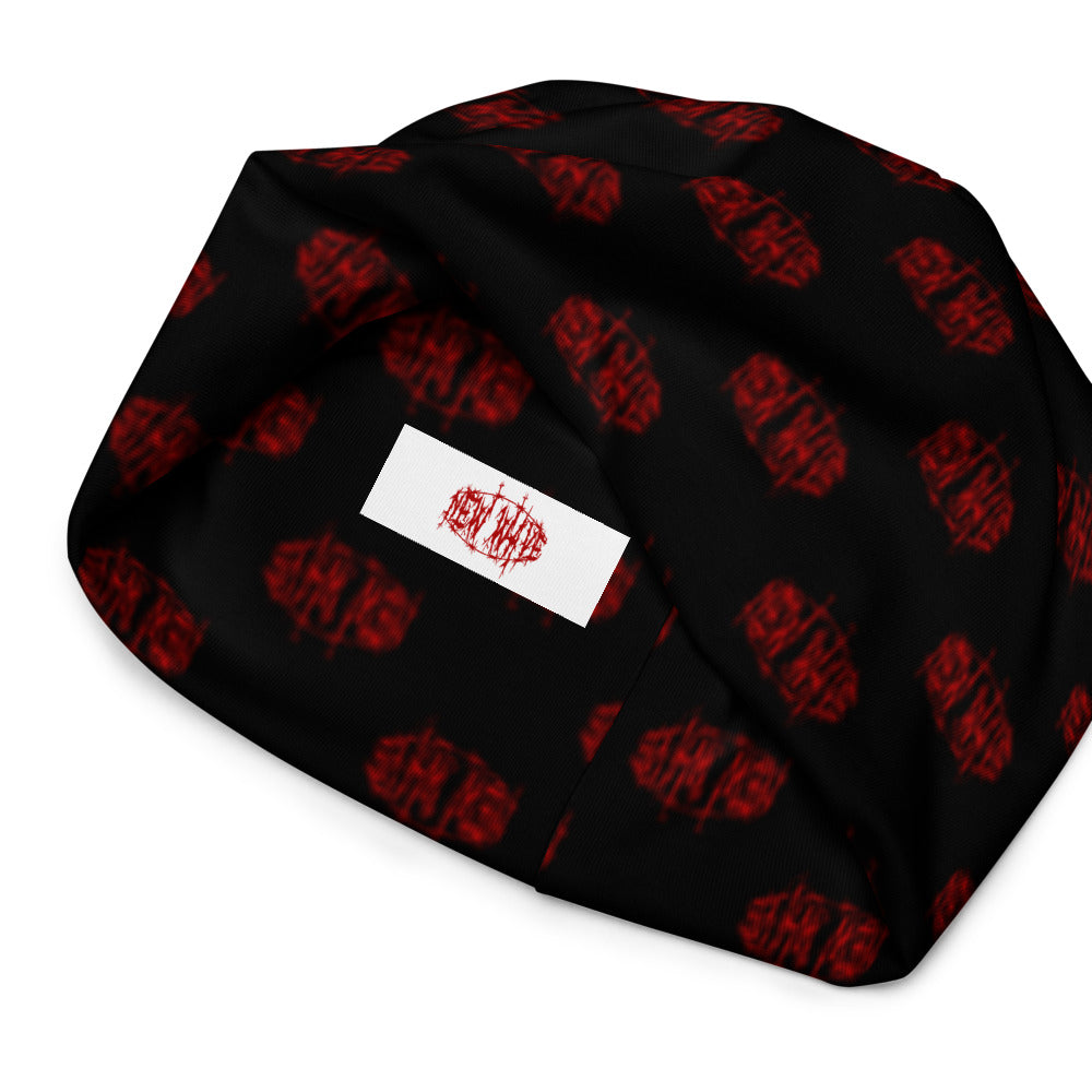 New Wave Barbed Wire Logo Beanie (Red)