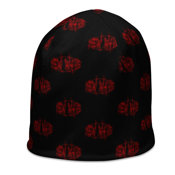 New Wave Barbed Wire Logo Beanie (Red)