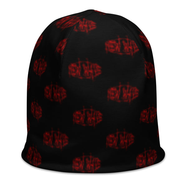 New Wave Barbed Wire Logo Beanie (Red)