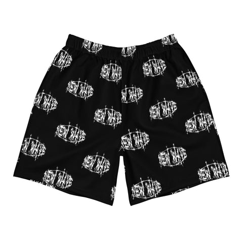 New Wave Barbed Wire Logo Shorts (White)