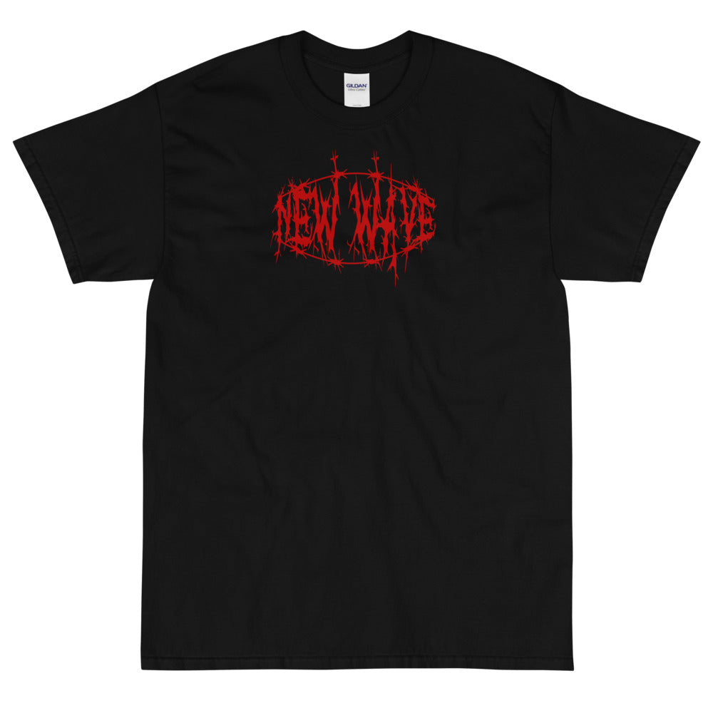 New Wave Barbed Wire Logo Tee (Red)